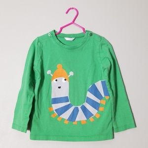 Baby Boden Long Sleeve Caterpillar Tee